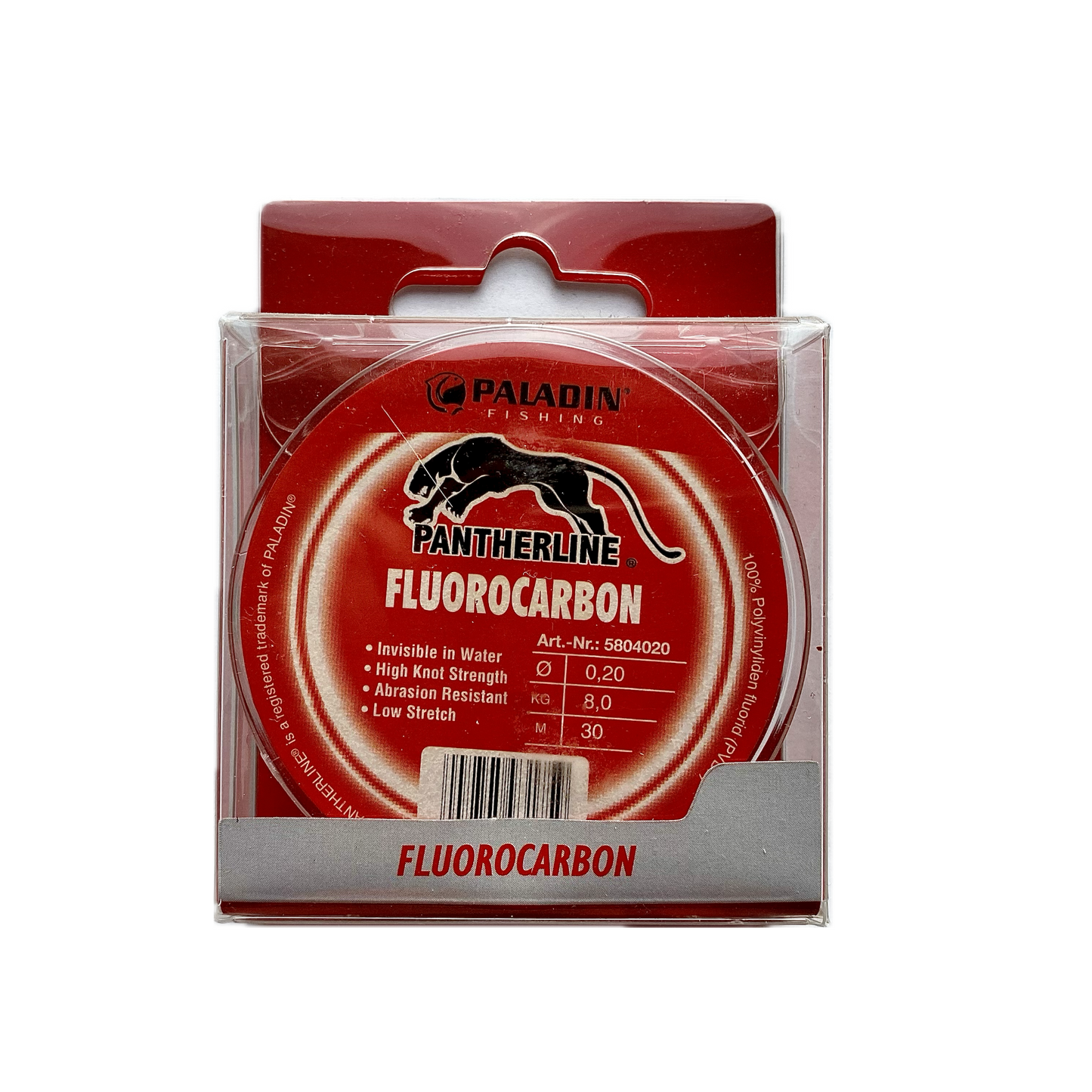 30 Meter Fluorocarbon Vorfachmaterial 0,20 mm / 8,0 Kg / 30 m
