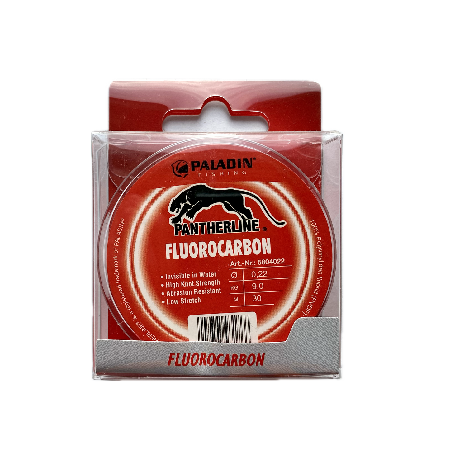 30 Meter Fluorocarbon Vorfachmaterial 0,22 mm / 9,0 Kg / 30 m