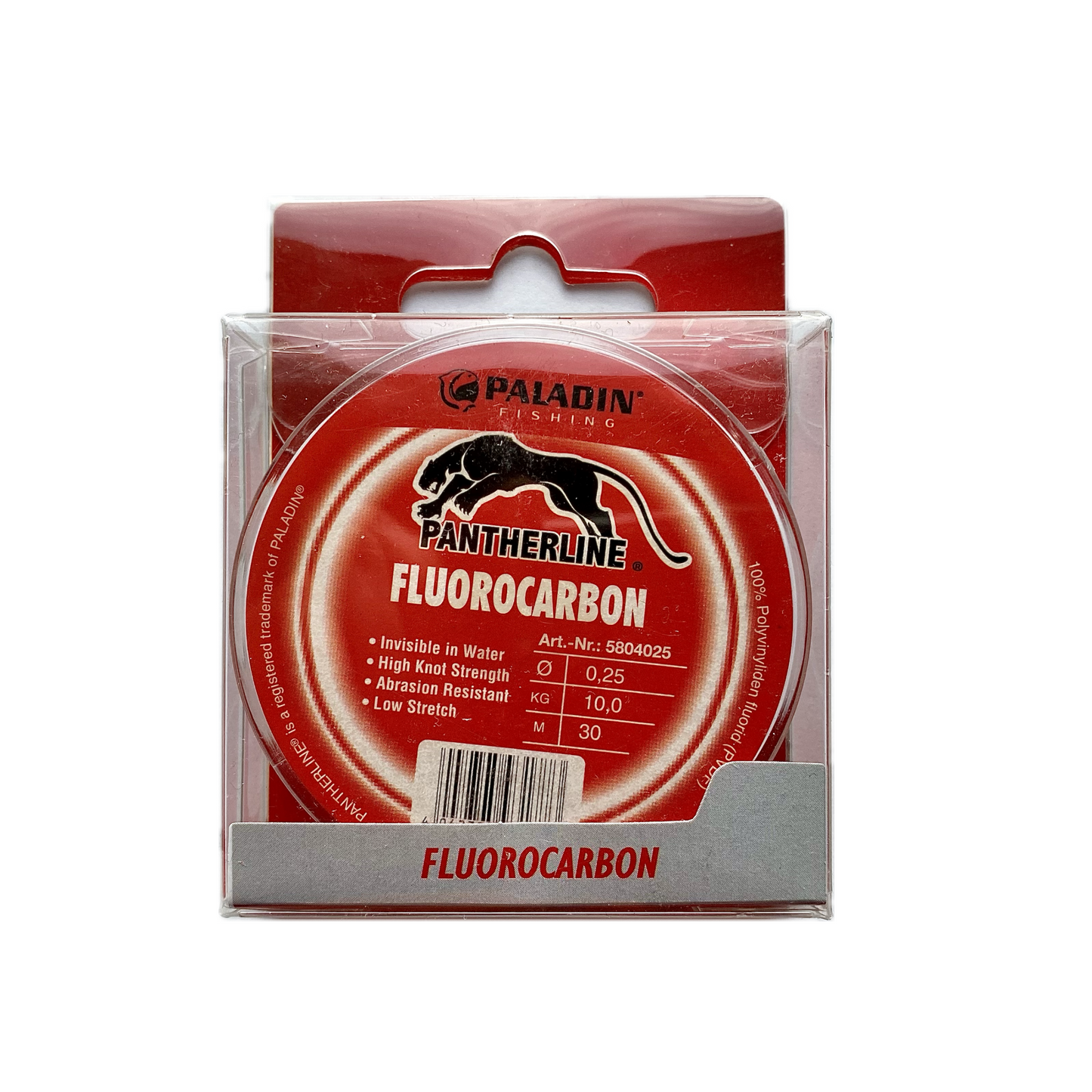 30 Meter Fluorocarbon Vorfachmaterial 0,25 mm / 10,0 Kg / 30 m