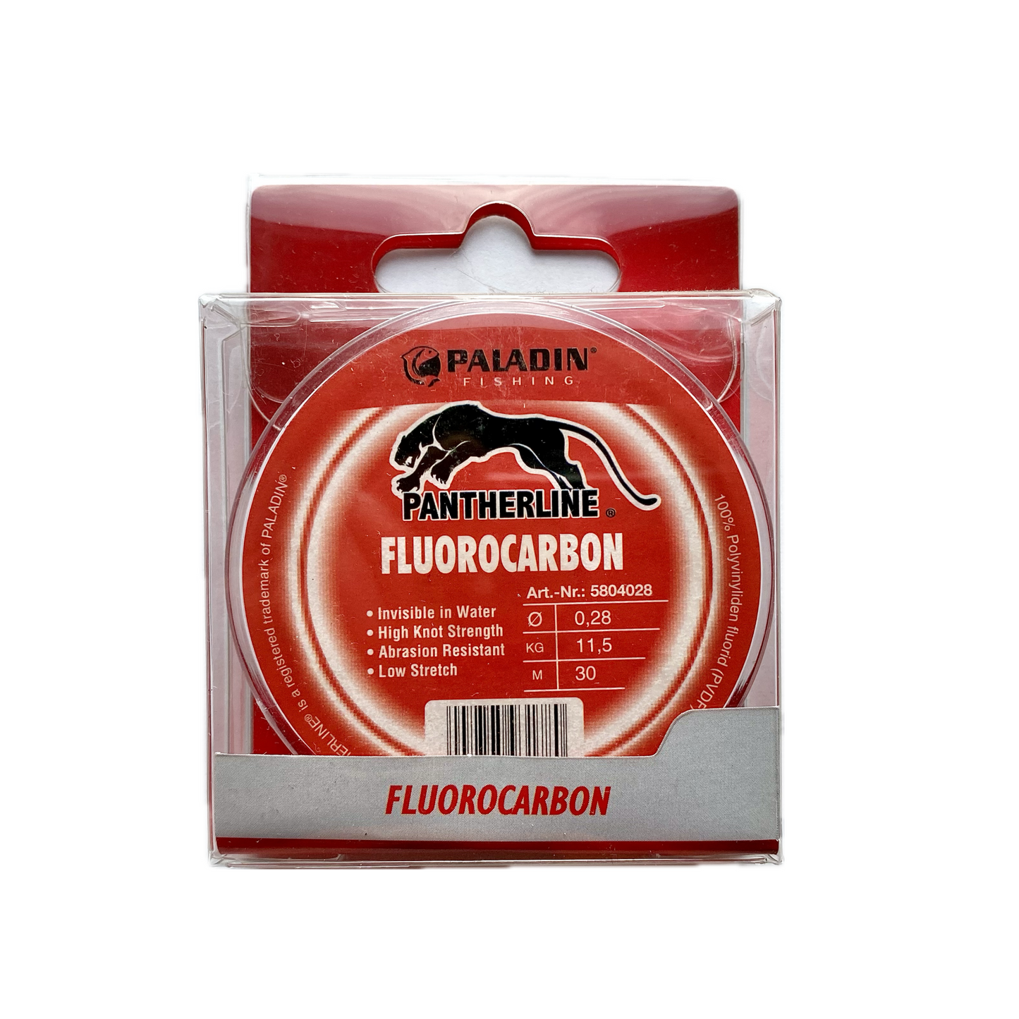 30 Meter Fluorocarbon Vorfachmaterial 0,28 mm / 11,5 Kg / 30 m