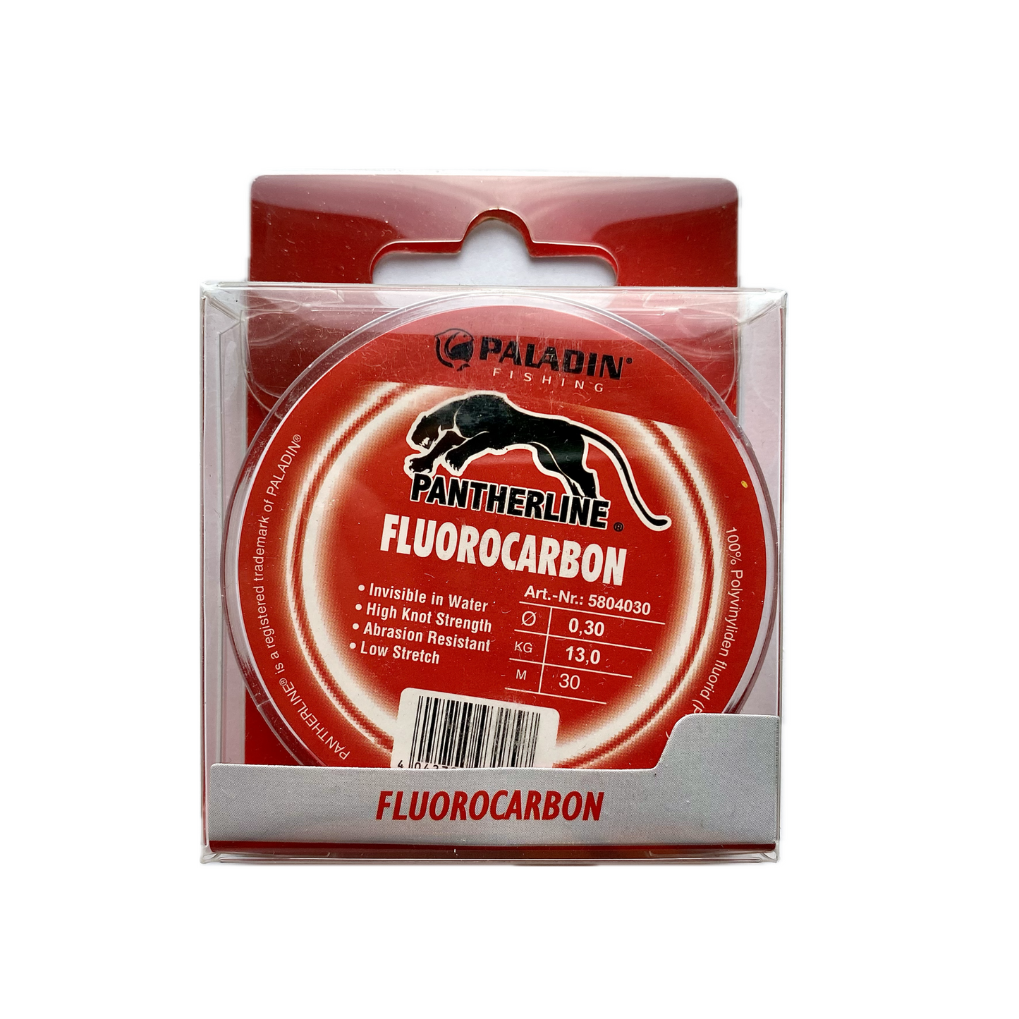 30 Meter Fluorocarbon Vorfachmaterial 0,30 mm / 13,0 Kg / 30 m