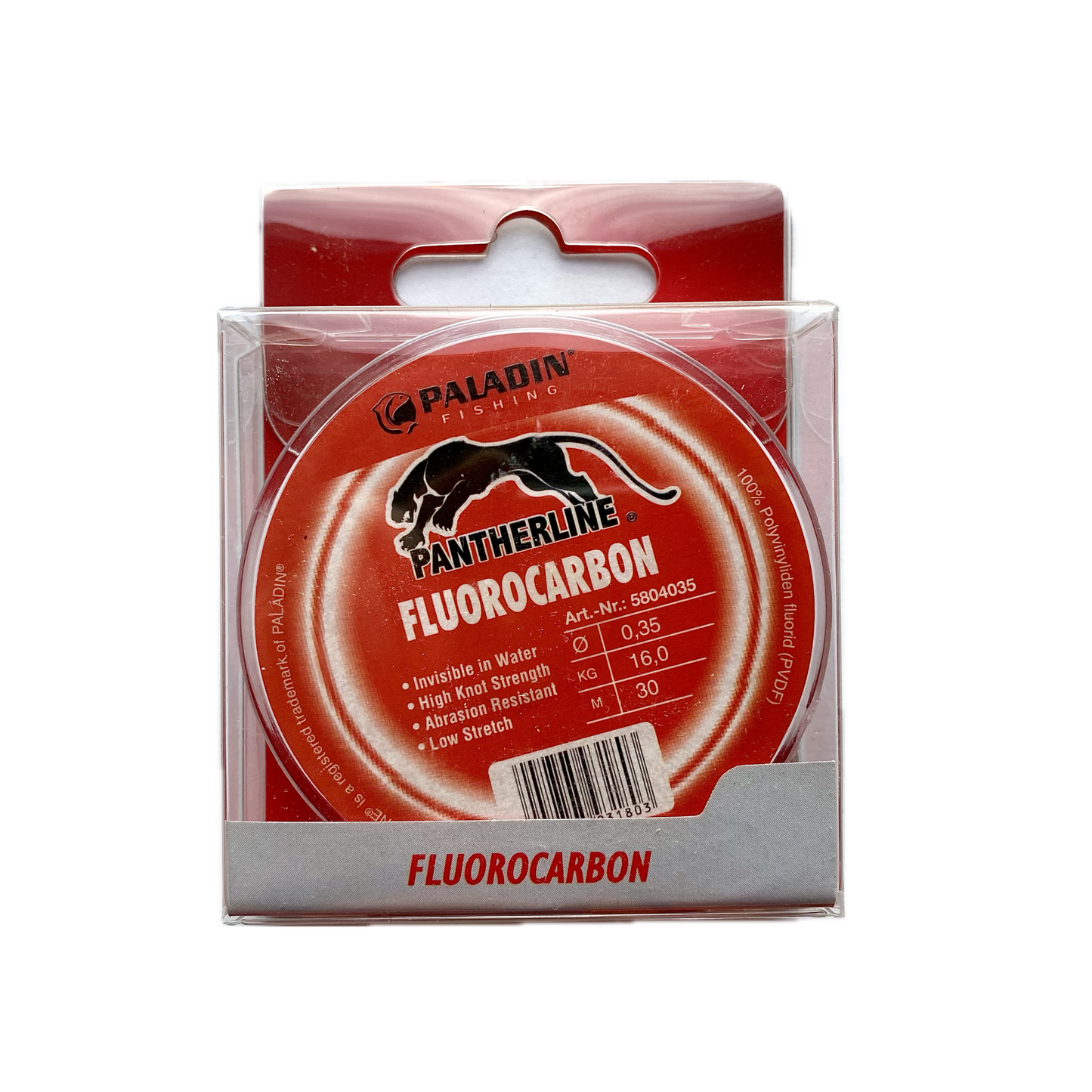 30 Meter Fluorocarbon Vorfachmaterial 0,35 mm / 16,0 Kg / 30 m