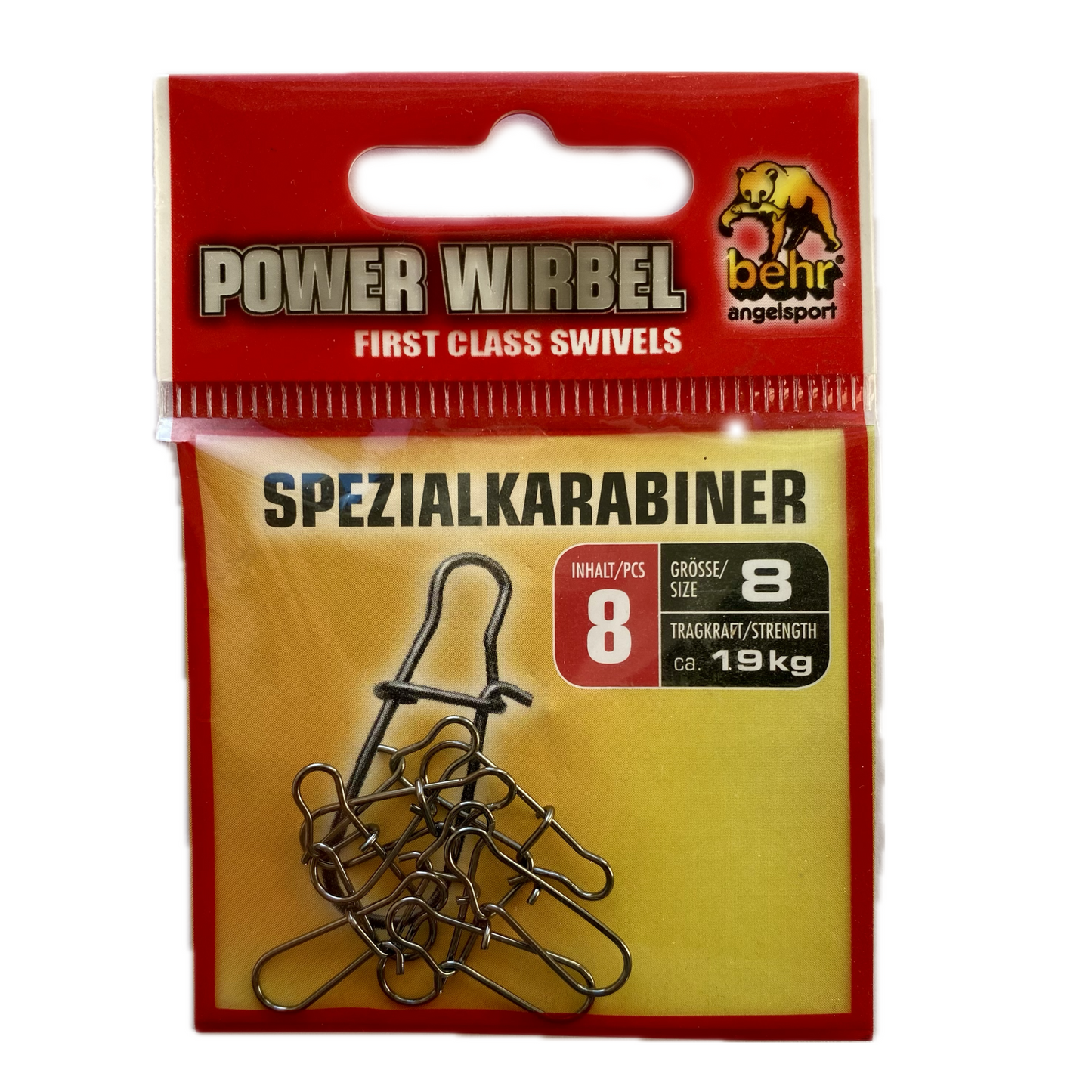 Behr Spezialkarabiner Spin Snap Größe 8 / Tragkraft 19 kg