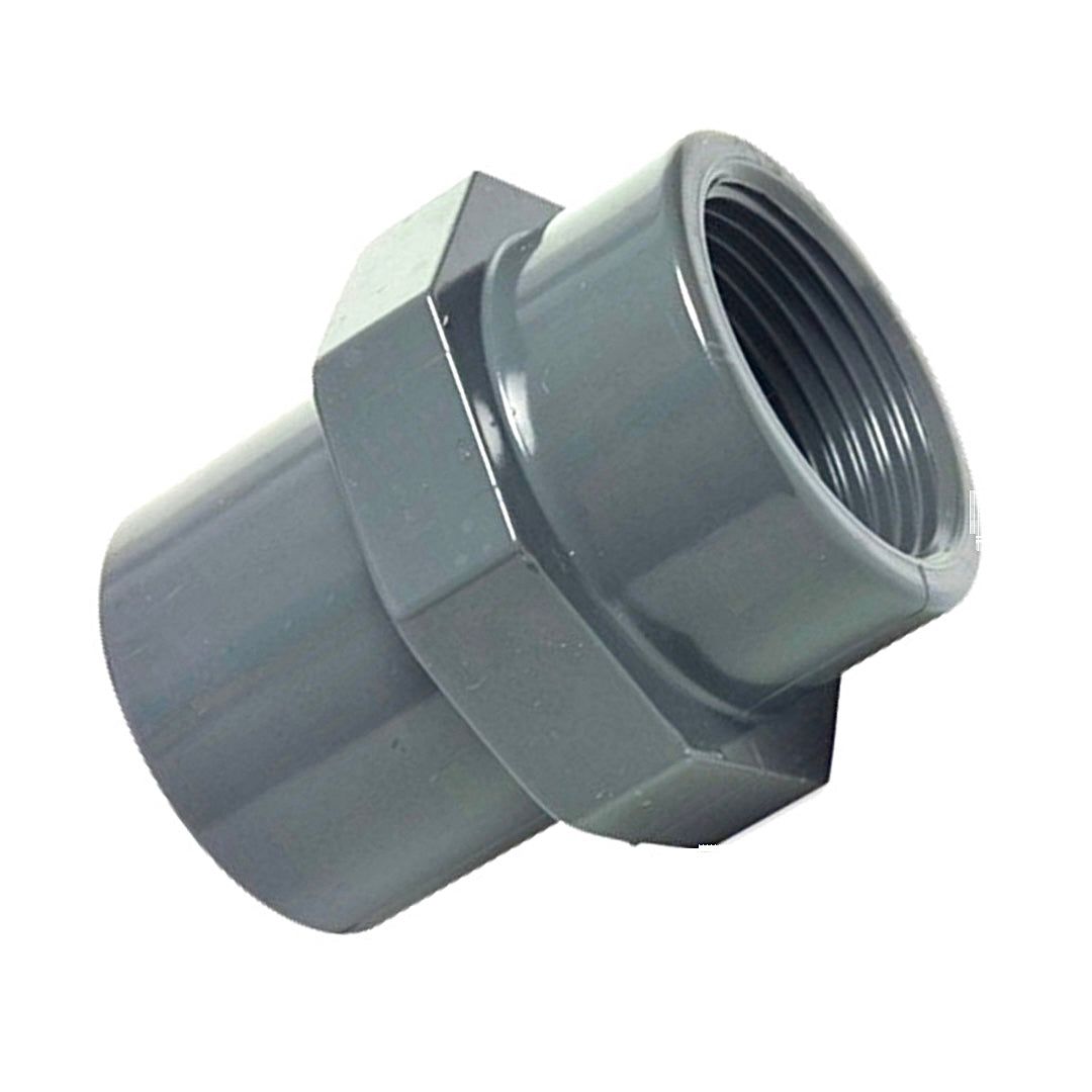 PVC-U Gewindemuffe Ø 20 - 110 mm mit Klebemuffe auf Innengewinde (IG)