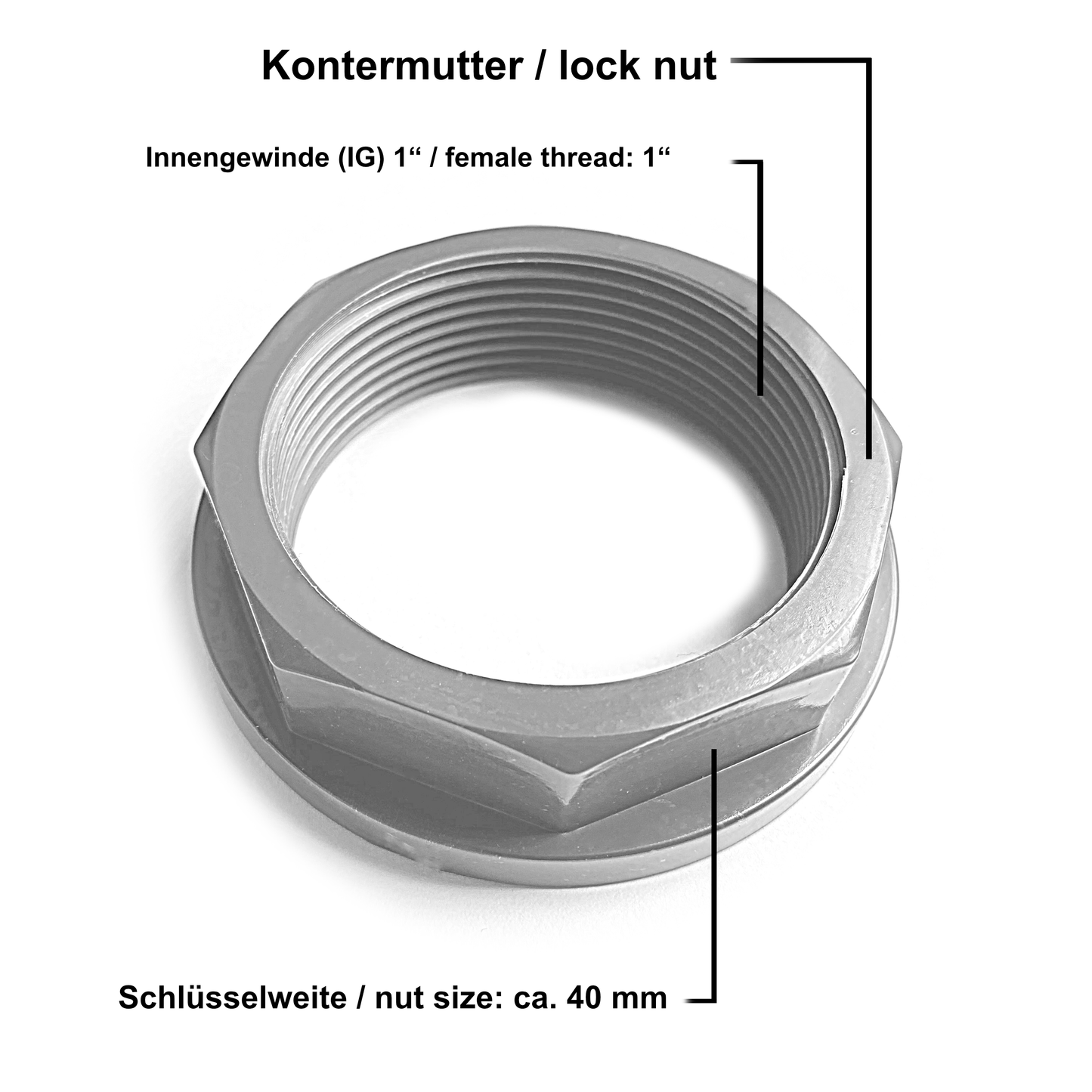 PVC-U Tankdurchführung Ø 25 mm 32/25x1“