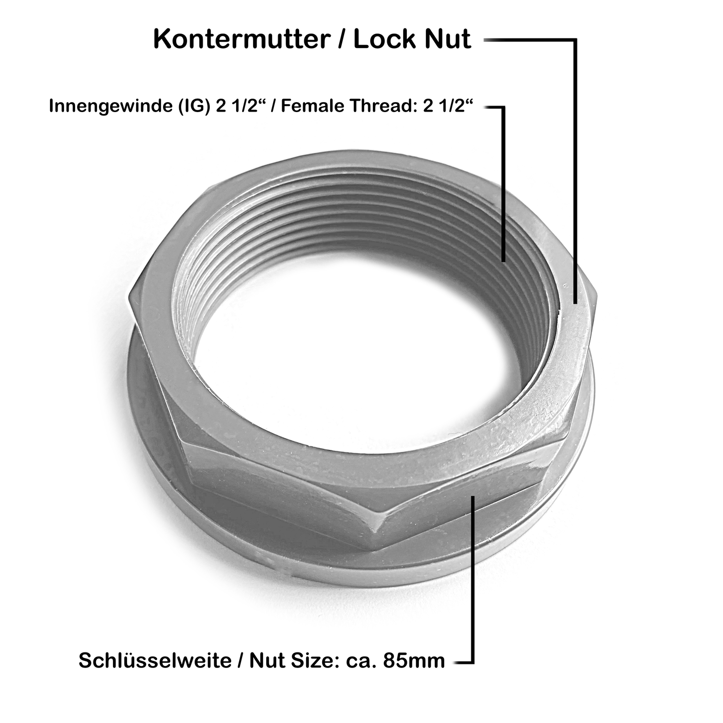 PVC-U Tankdurchführung Ø 63 mm 75x63x2 1/2“