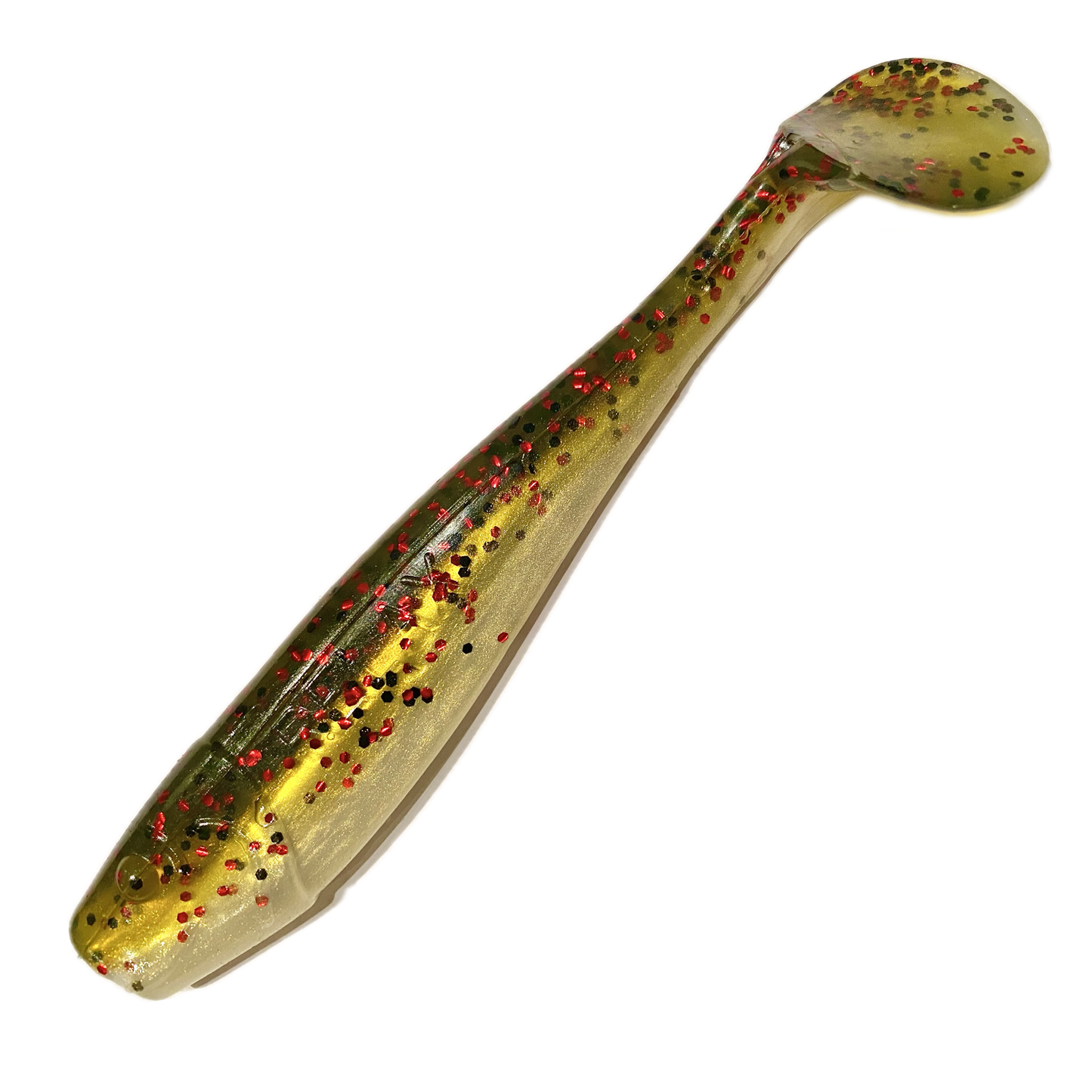Relax King Shad L088 Goldperl Watermelon Red Glitter