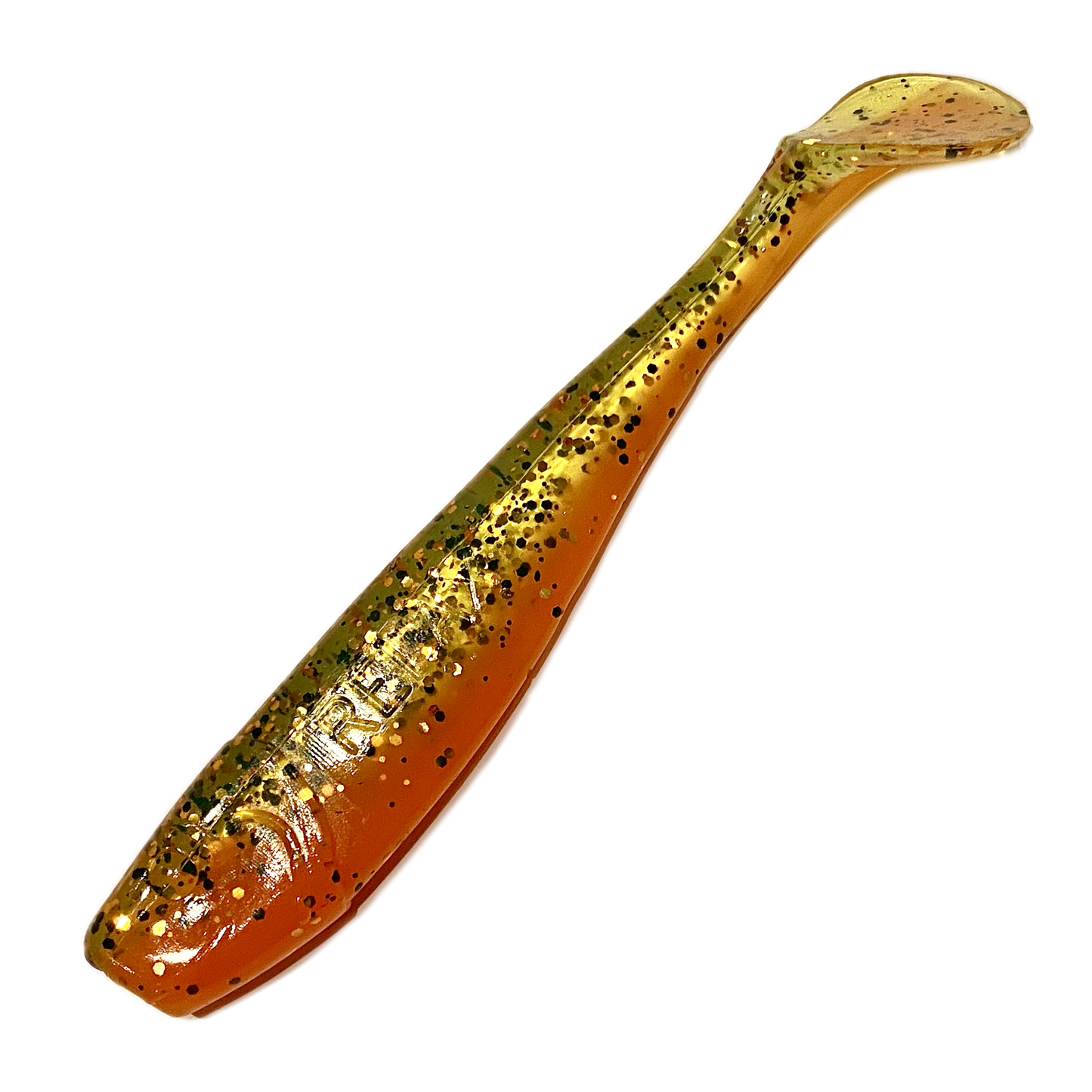 Relax King Shad L333 Chartreuse Glitter Orange