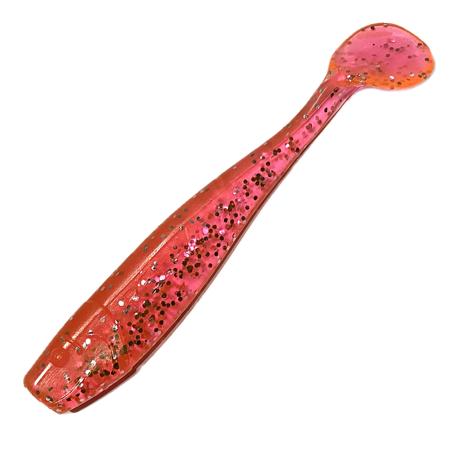 Relax King Shad L477 Clear Pink Silver Glitter