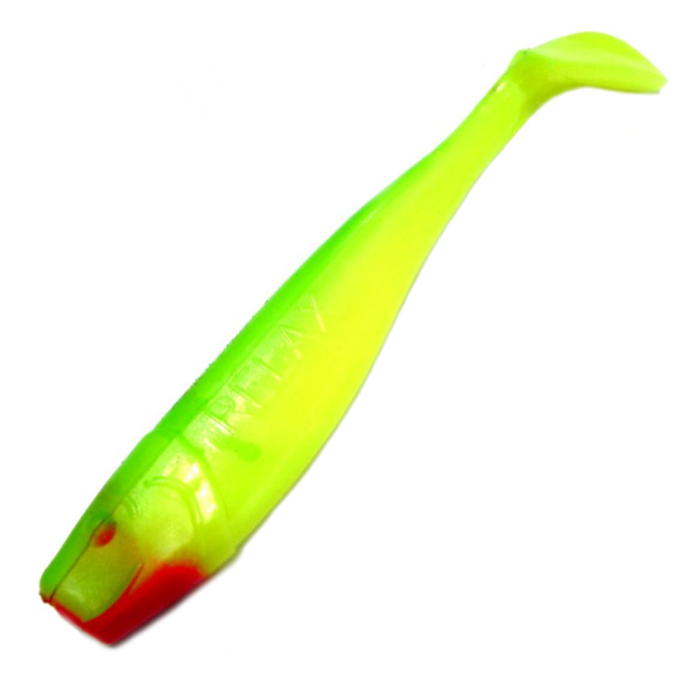 Relax King Shad S058 Fluogelb Grün / Silk Green