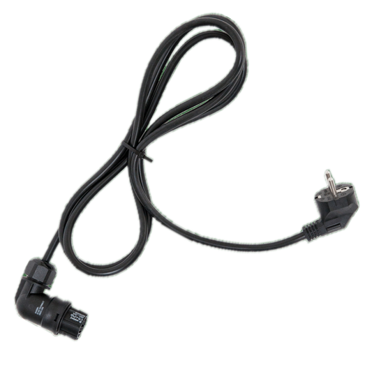 SANlight Netzanschlusskabel 2,1m mit EU Stecker gewinkelt 90Grad für EVO-Serie & Q-Serie Gen2