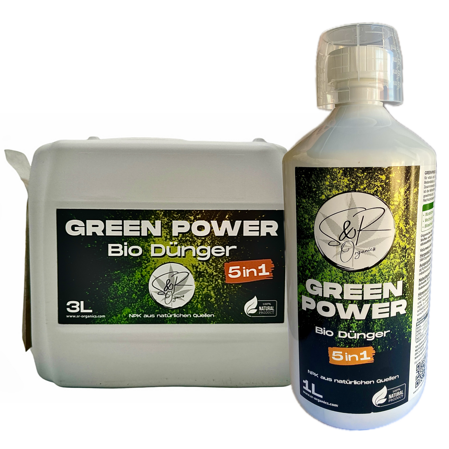 Green Power 5in1 Bio Dünger 1 & 3 Liter von S&R Organics