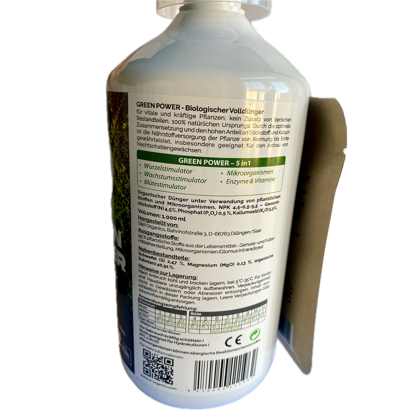 Green Power 5in1 Bio Dünger 1 Liter von S&R Organics