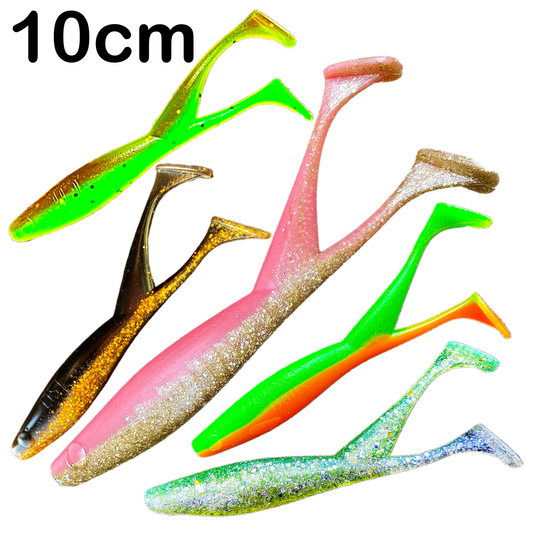 LIST Baits Double Shad (10 cm) / 4 Stück / 17 Farbvarianten UV-Aktiv / aromatisiert