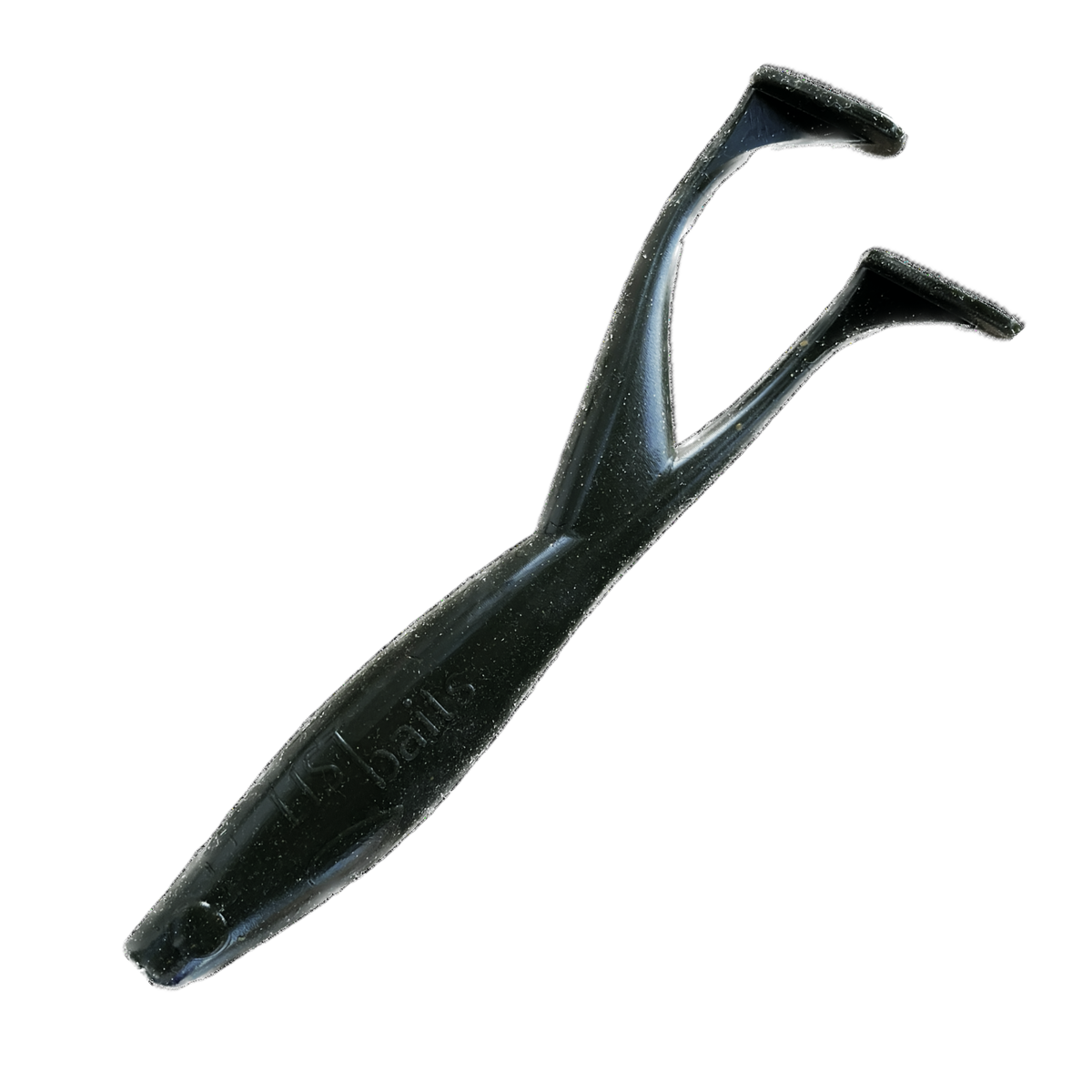 LIST Baits Double Shad Jumbo (18 cm) / 1 Stück / Black Mamba UV-Aktiv / aromatisiert