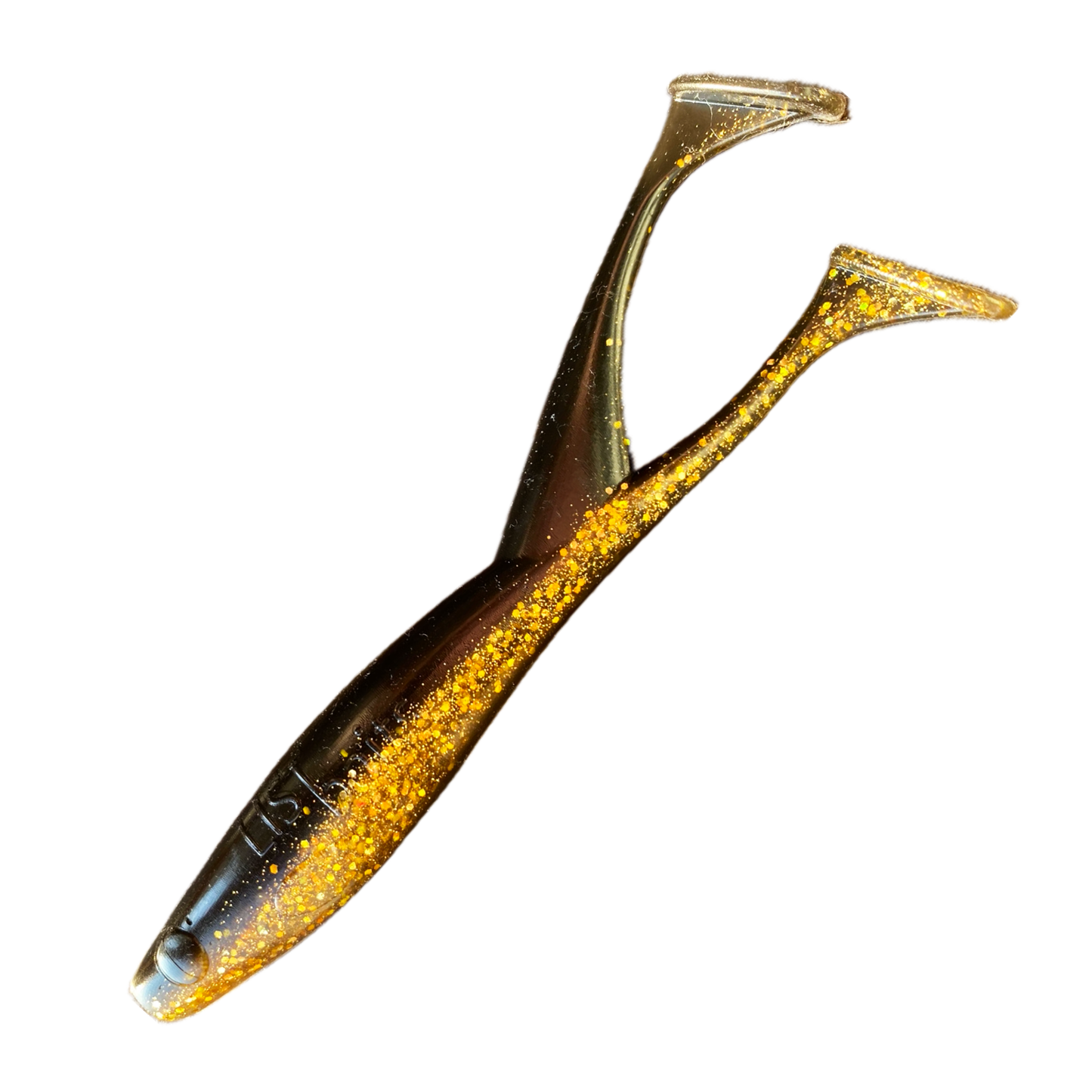LIST Baits Double Shad Jumbo (18 cm) / 1 Stück / Dark Moon UV-Aktiv / aromatisiert