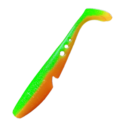 LIST Baits Pipper Shad (11 cm) / Green Orange / UV-aktiv & aromatisiert