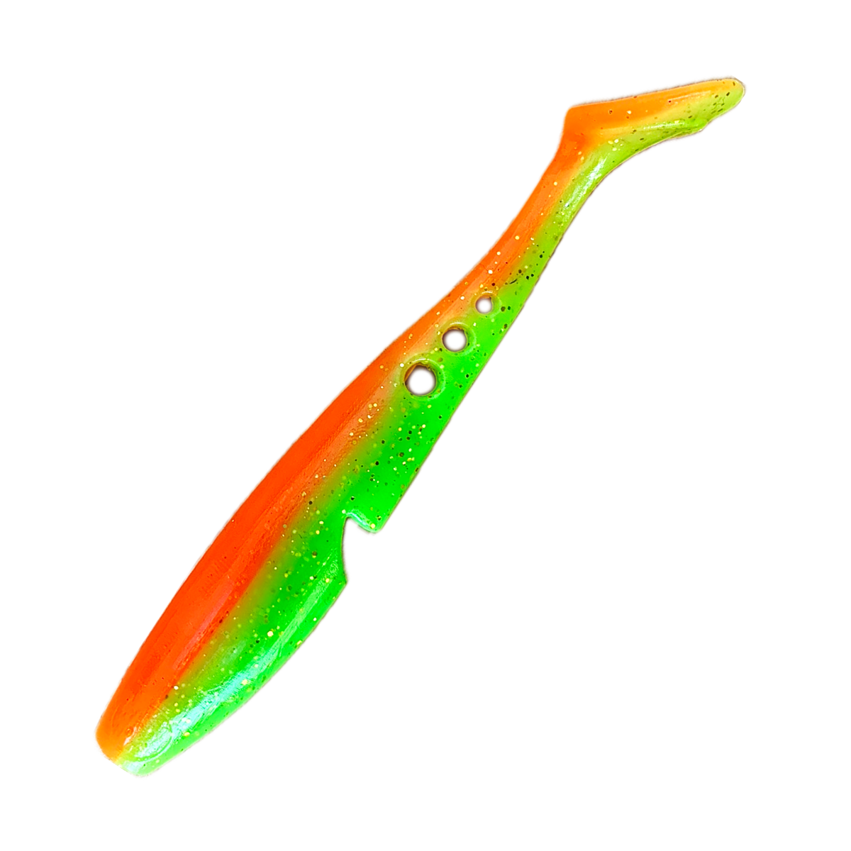 LIST Baits Pipper Shad (11 cm) / Orange Chartreuse (Mathias Fuhrmann) / UV-aktiv & aromatisiert