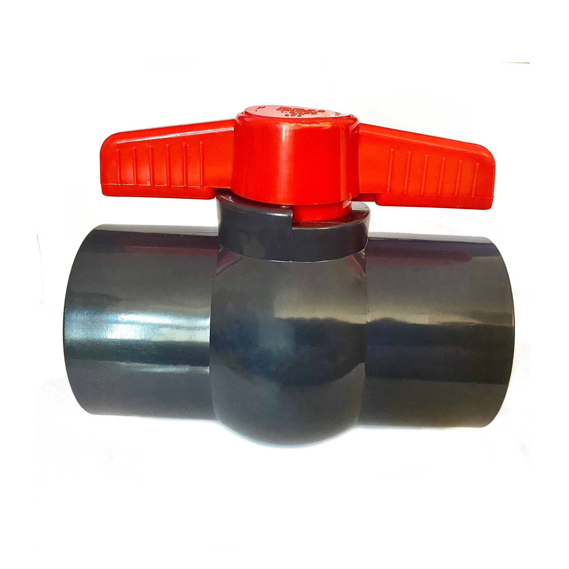 PVC-U Einklebekugelhahn Ø 50 mm mit 2 x Klebemuffen