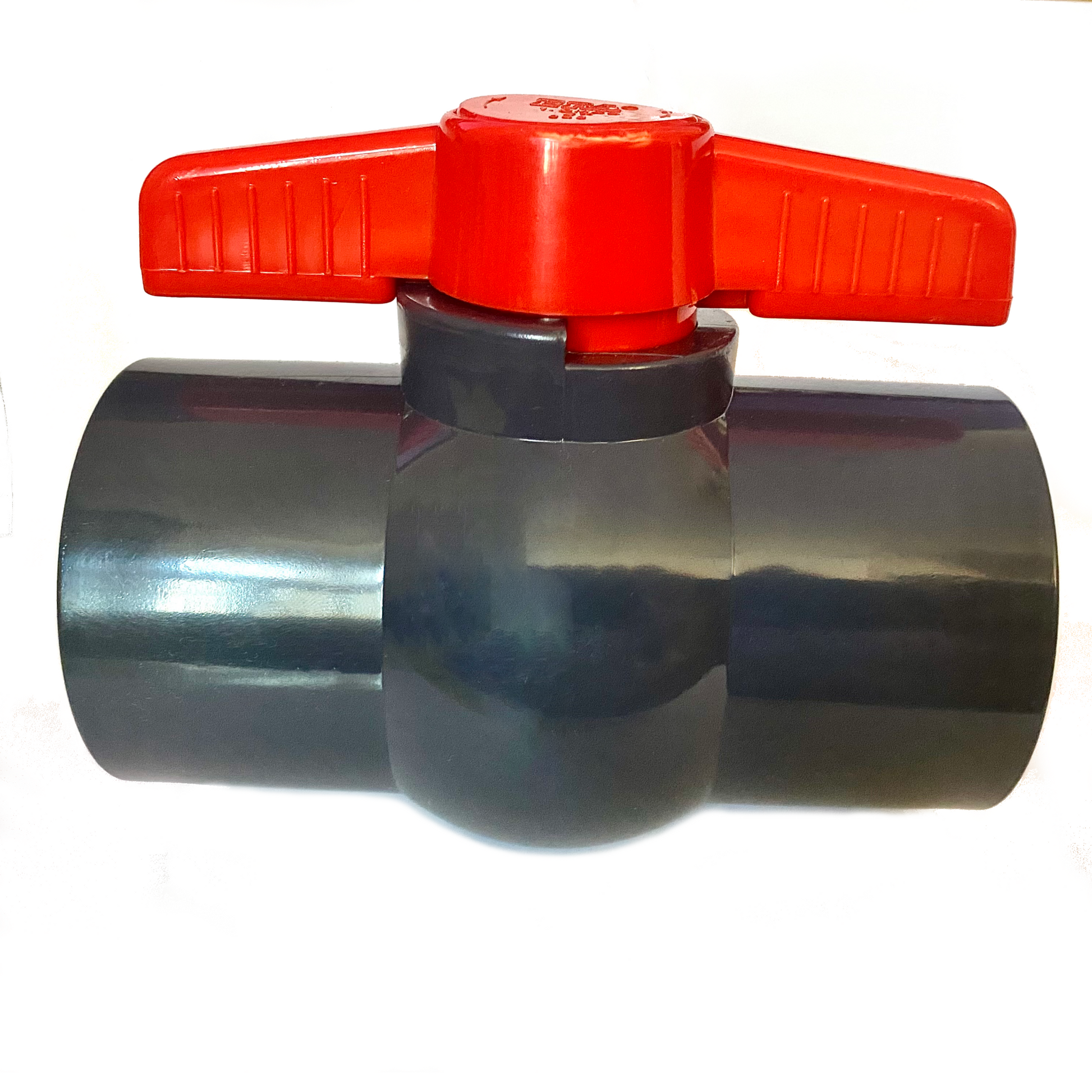 PVC-U Einklebekugelhahn Ø 63 mm mit 2 x Klebemuffen