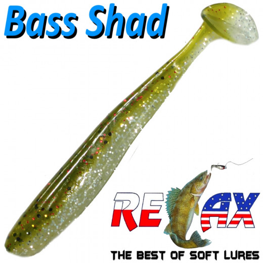 Relax Bass Shad Gummifisch 90mm in Farbe Kaulbarsch Barsch & Zanderköder