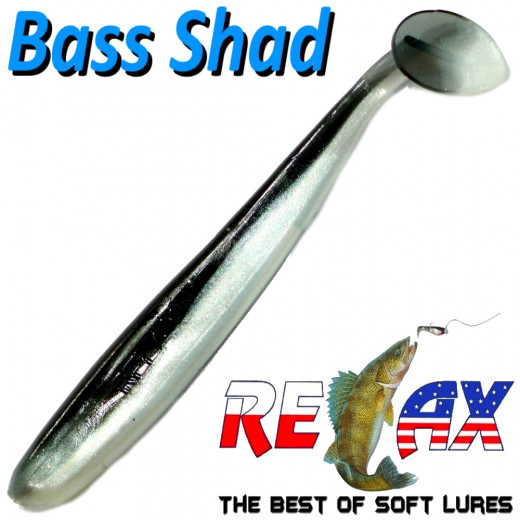 Relax Bass Shad Gummifisch 90mm in Farbe Smelt Barsch & Zanderköder