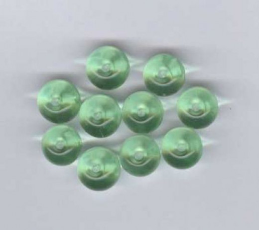 Glasperlen 8mm Farbe Grün 10 Stück im Set