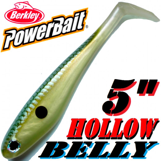 Berkley Hollow Belly Gummifisch Swimbait 12,5cm Gizzard 3 Stück im Set