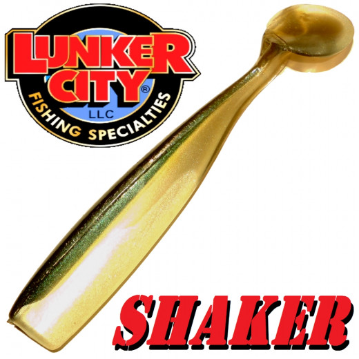 Lunker City Shaker 6 - 16cm Gummifisch Farbe Arkansas Shiner 5 Stück im Set Hecht & Zanderköder
