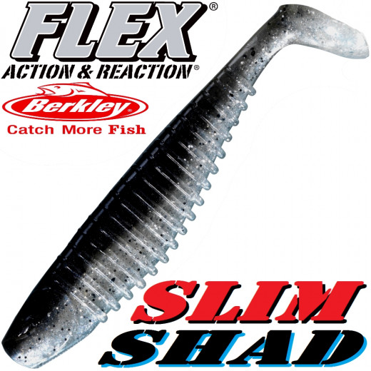 Berkley Flex Slim Shad 6 Gummifisch 15cm Farbe Natural Großfischköder Tipp für Boddenangler