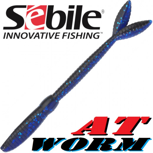 Sebile AT Worm Sinking Gummiwurm 178mm 15g Farbe SP63 6 Stück im Set All Terrain Köder