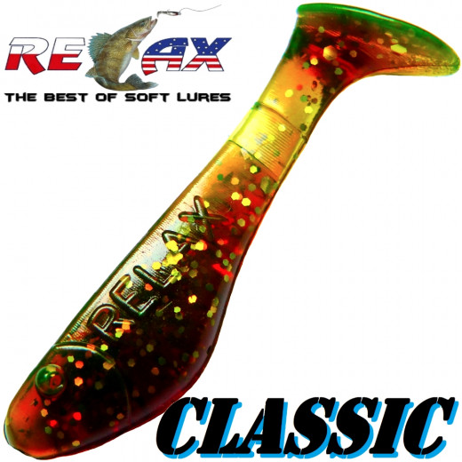 Relax Kopyto Classic Gummifisch 3,5 cm Motoroil Glitter