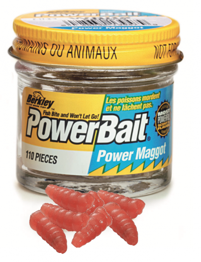 Berkley Power Bait - Micro Power Maggots / Red / ca. 110 Stück