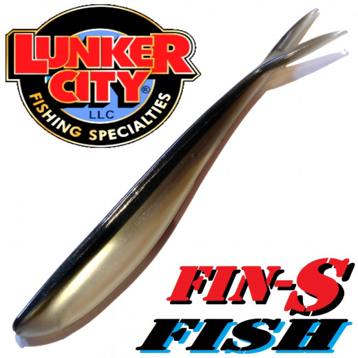 Lunker City Fin-S-Fish Gummifisch 5 -12,5cm Farbe Alewife No Action Shad Barsch & Zanderköder