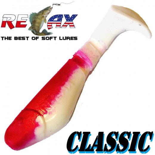 Relax Kopyto Classic Gummifisch 5,0 cm Farbe Reinweiss Rot Softbait