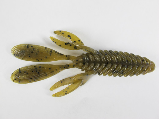 Alpha Tackles A-Factor Splatter Craw 4  Green Pumpkin