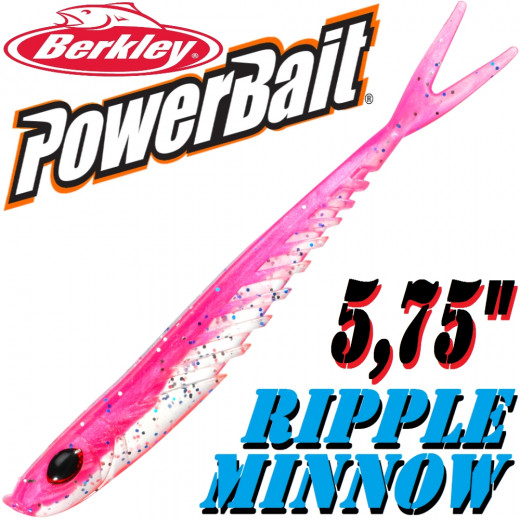 Berkley Power Bait Ripple Minnow 15cm  Pink Glitter 1 St.