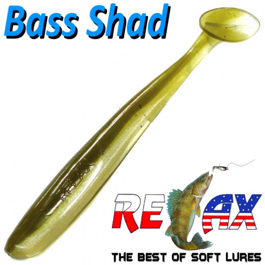 Relax Bass Shad Gummifisch 90mm in Farbe Ayu 5 Stück im Set Barsch & Zanderköder