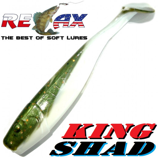 Relax King Shad 4 Gummifisch 11cm Smelt 5 Stück im Set Zanderköder