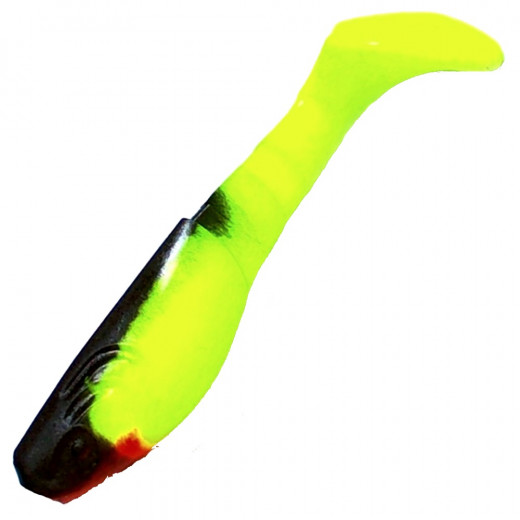 Relax Kopyto 3L Classic 3 Gummifisch 8cm S056 Fluogelb Schwarz 10 Stück im Set Softbait