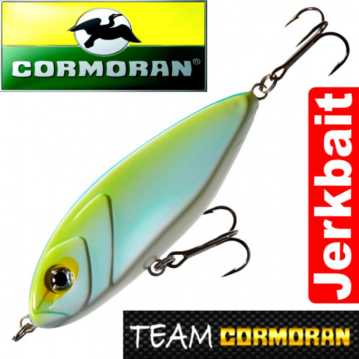 Team Cormoran Micro Jerkman Jerkbait 7cm Blue Chartreuse 12g Sinking