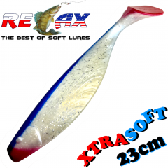 Relax Kopyto XTRA Soft 9 23cm Gummifisch Farbe Perlglitter Blau RT 1 Stück