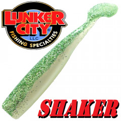 Lunker City Shaker 4,5 - ca. 12cm Gummifisch Farbe Seafoam Shad 8 Stück im Set Hecht & Zanderköder