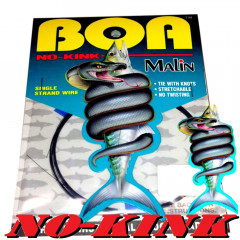 Malin BOA NO-Kink LDR Wire Titanium Leader 9,1m Single Stand Wire 11,2kg / 25lb Titaniumvorfach
