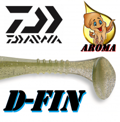 Daiwa Tournament D-Fin Gummifisch 3 7,6cm Farbe Ayu mit Tintenfisch-Aroma 1 Stück