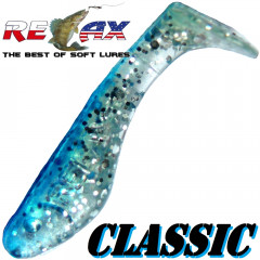 Relax Kopyto Classic Gummifisch 3,5 cm Kristall Glitter Blau