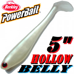 Berkley Hollow Belly Gummifisch Swimbait 12,5cm Pearl White 3 Stück im Set