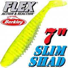 Berkley Flex Slim Shad 7 Gummifisch 18cm Lime