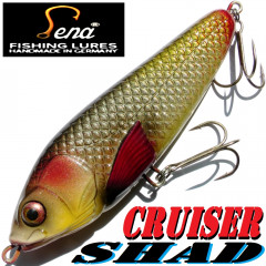 Lena Lures Cruiser Shad 140mm 65g Slow Sinking Farbe Natural Silver 100% Handmade in Germany