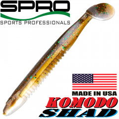 Spro Komodo Shad Gummifisch 11cm Farbe Natural Copper Swimbait 1 Stück Barsch & Zanderköder